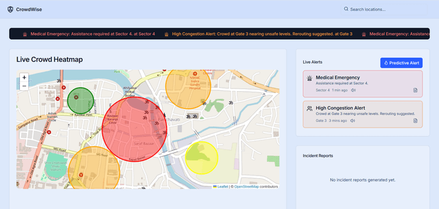 CrowdWise – AI Command Center Dashboard